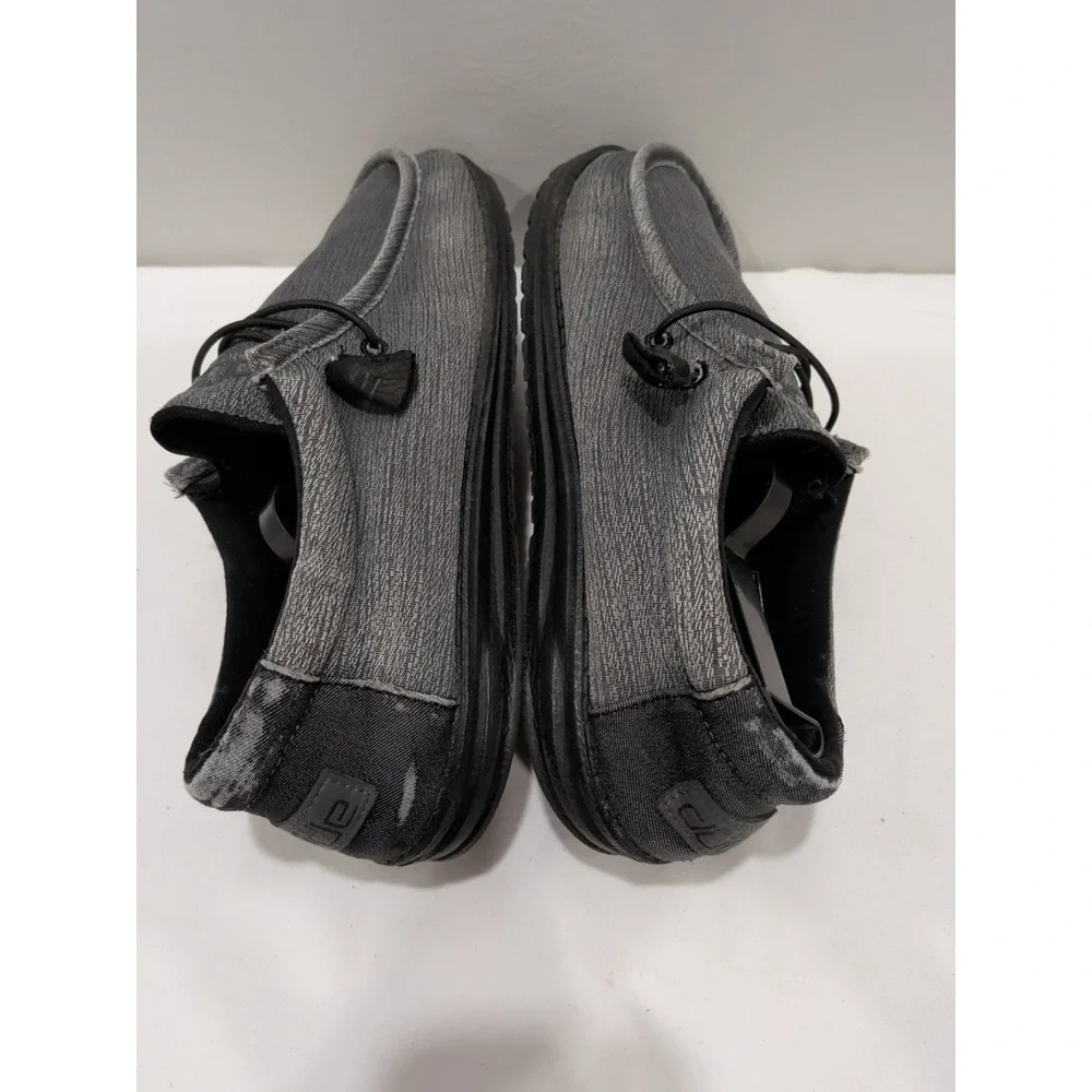 HEYDUDE Wally Odyssey Men's Casual Shoe Sz 10 Grey Charcoal